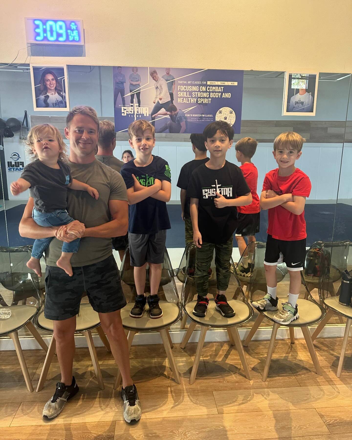 Students focused during Systema training