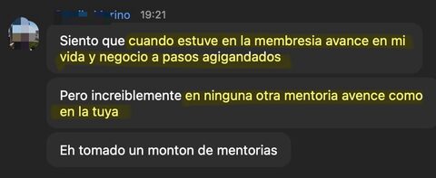 Testimonio compartido por la comunidad