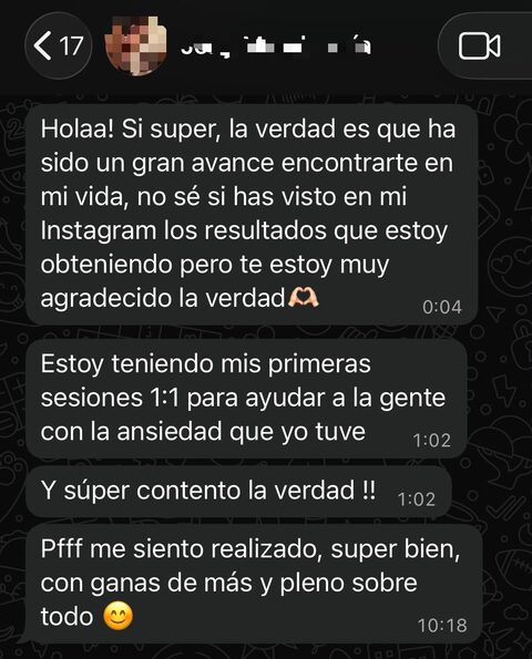 Testimonio compartido por la comunidad