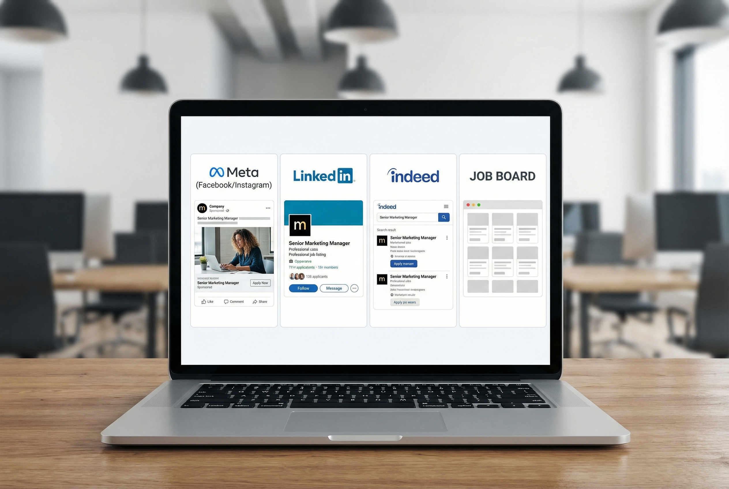 Multichannel ads - Meta, LinkedIn, Indeed