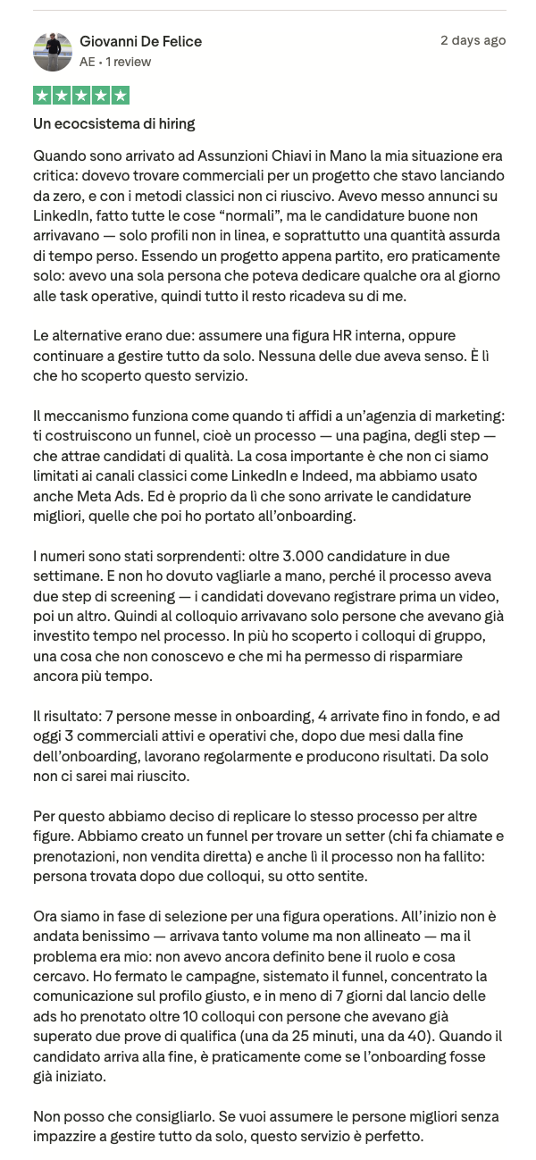 Recensione Giovanni