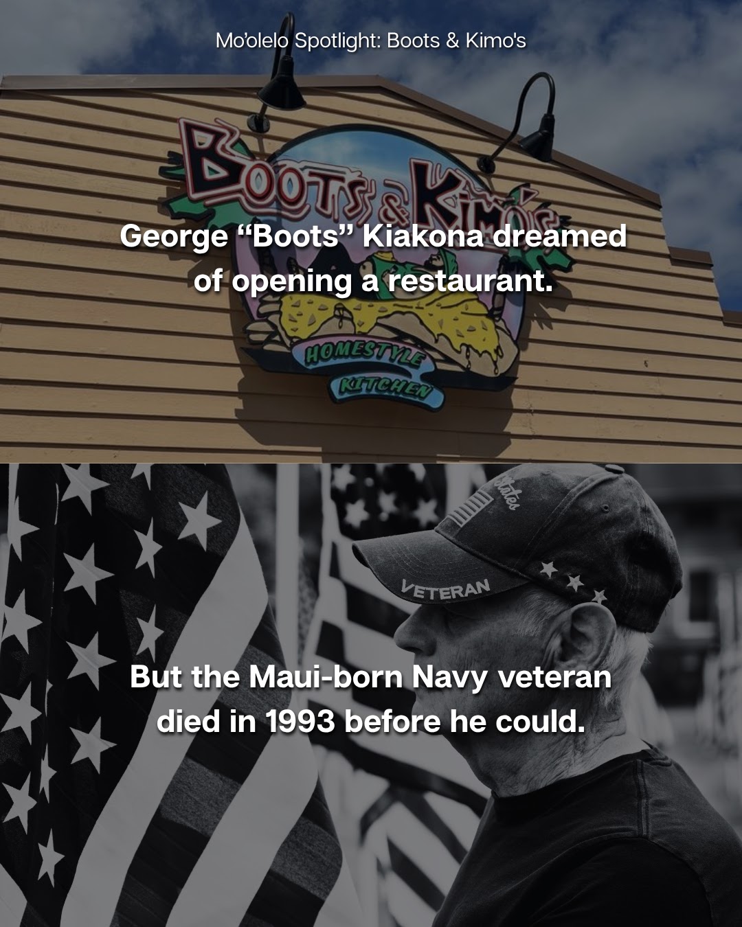 Boots and Kimo's Mo'olelo Spotlight slide