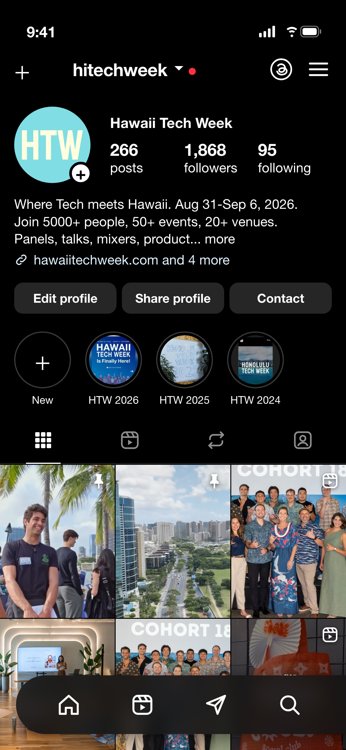 Hawaii Tech Week Instagram