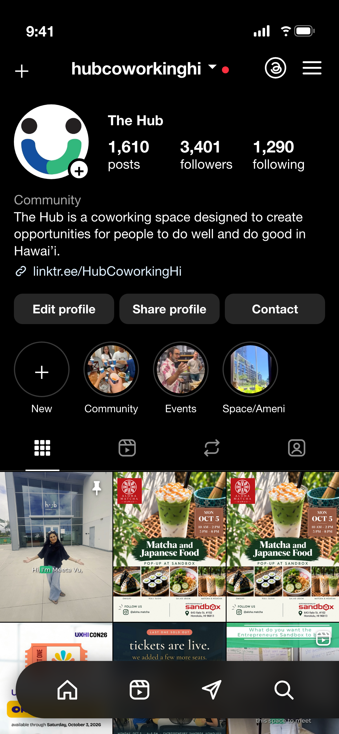 The Hub Coworking Instagram