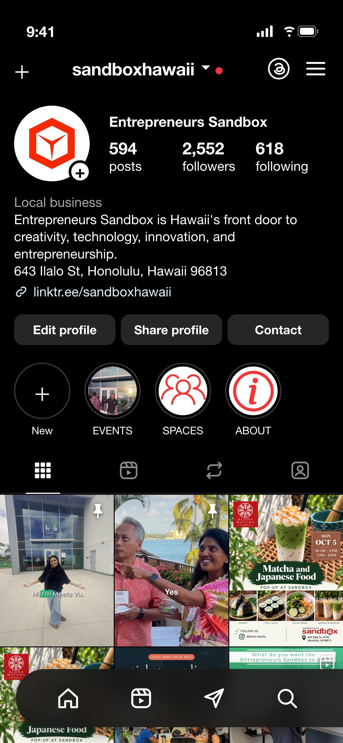 Entrepreneurs Sandbox Instagram
