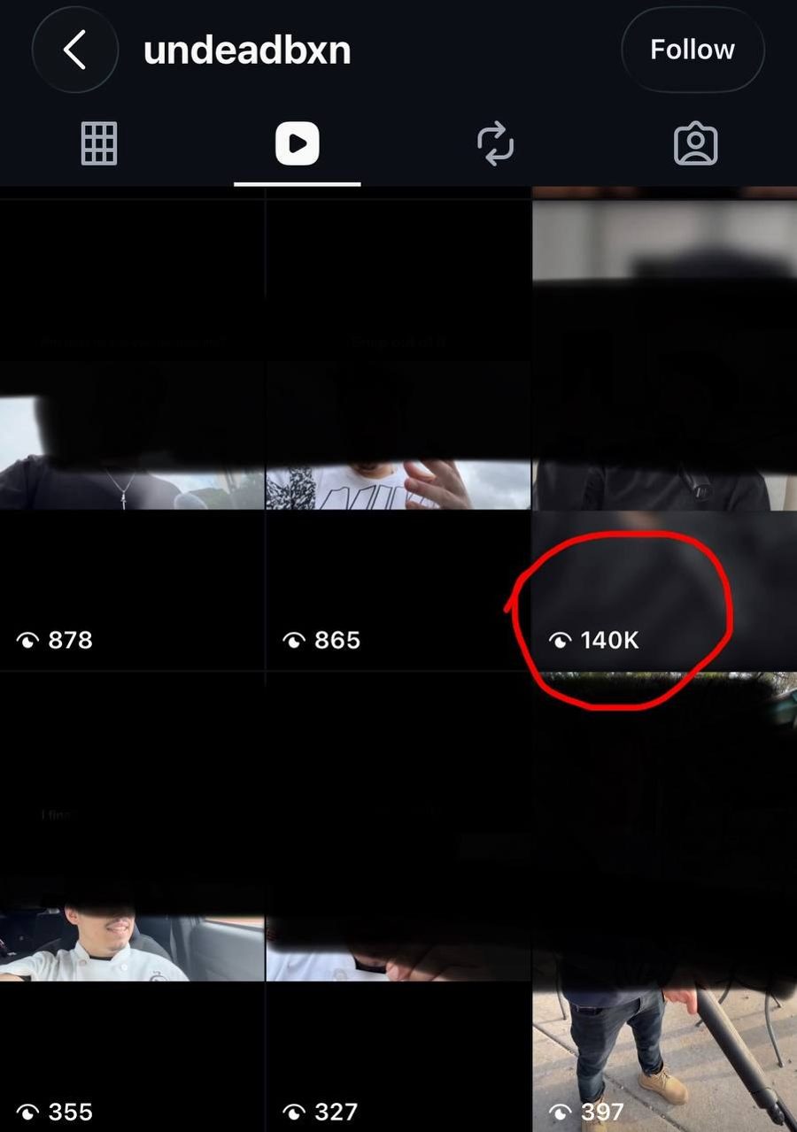 UndeadBxn profile: 140K view reel