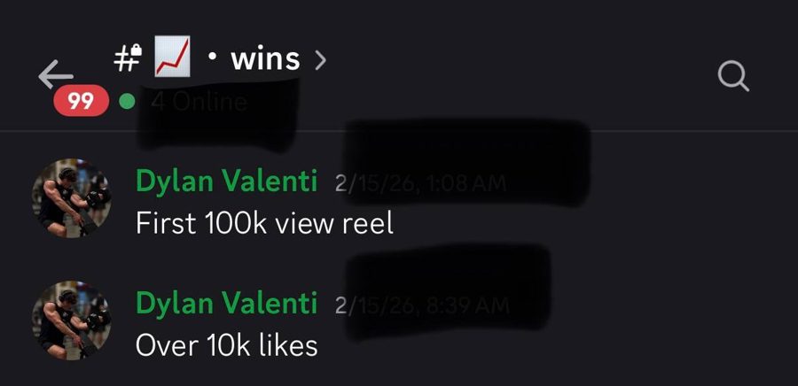 Dylan: first 100k view reel, over 10k likes