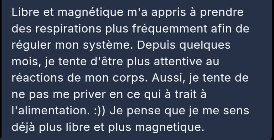 Témoignage Libre & Magnétique