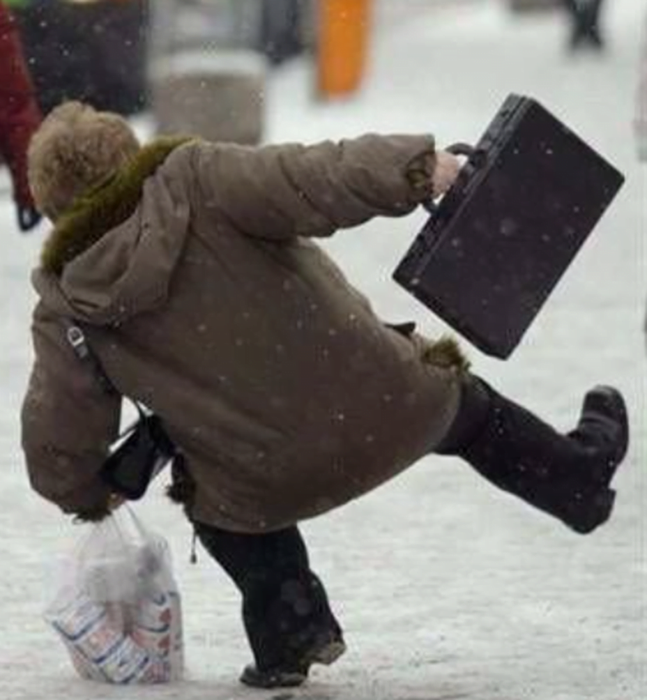 IT’S SLIP AND FALL SEASON AGAIN!