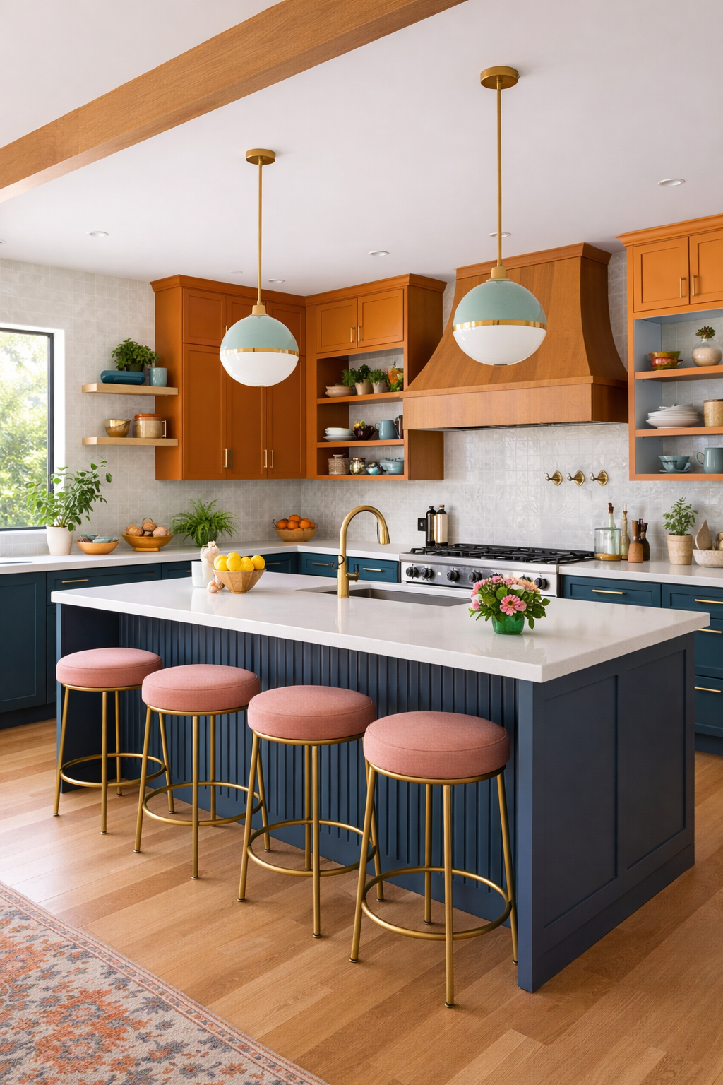 modern kitchen with accent colors modern kitchen with accent colors