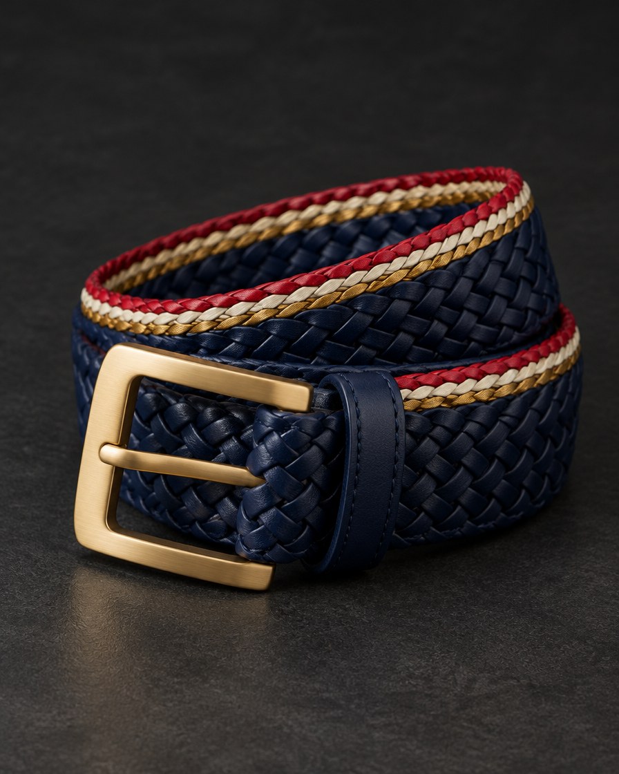 Braided Leather Belt