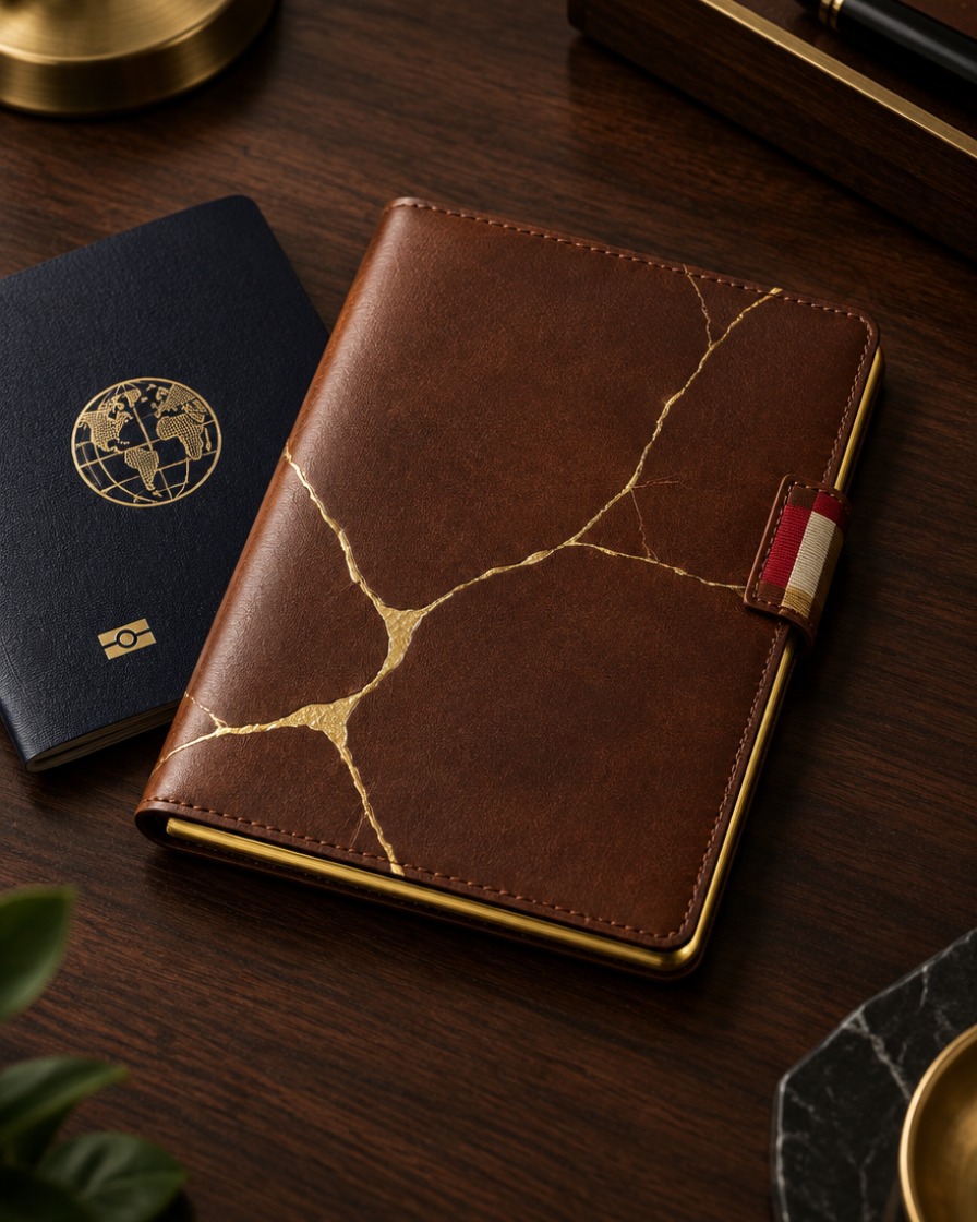 Brown Passport Cover