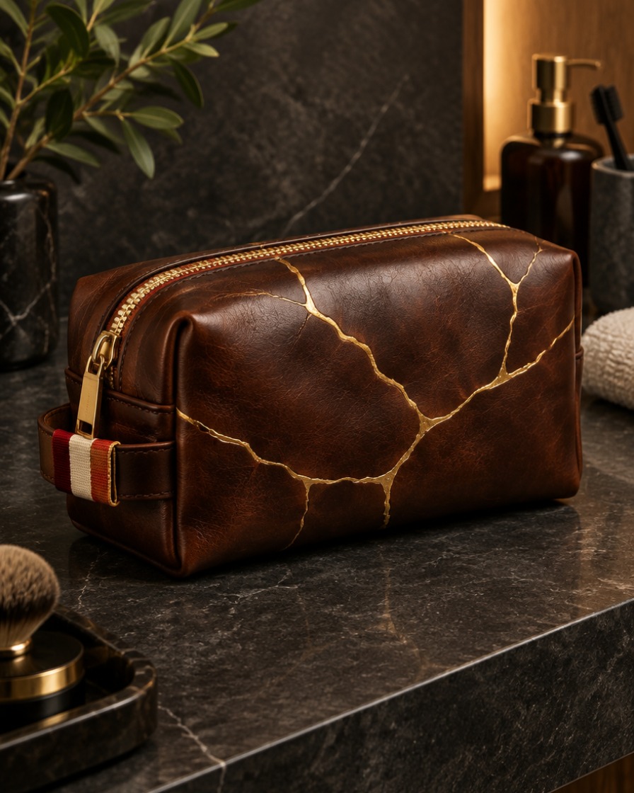 Brown Dopp Kit
