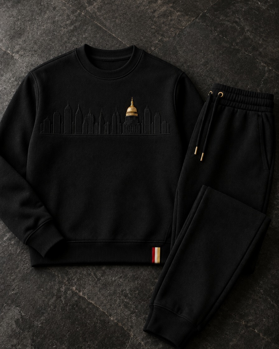 Black Crewneck Set