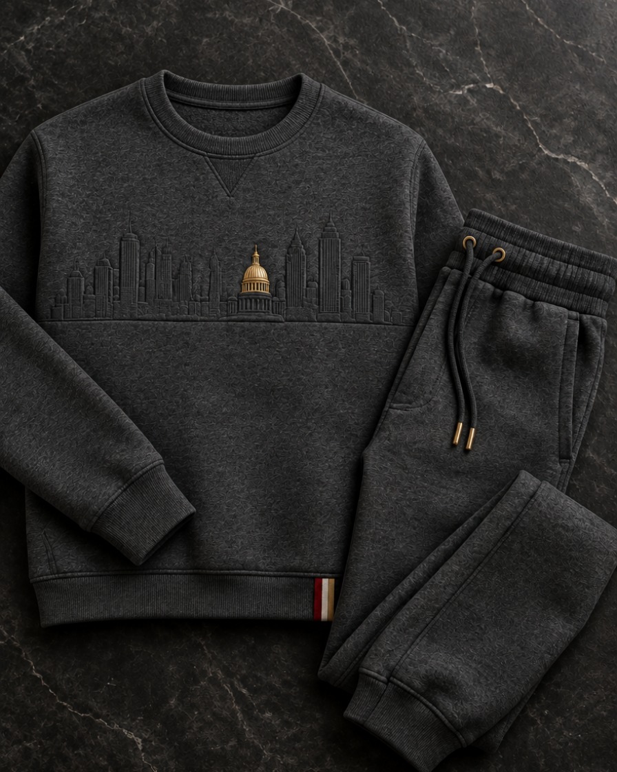 Grey Crewneck Set