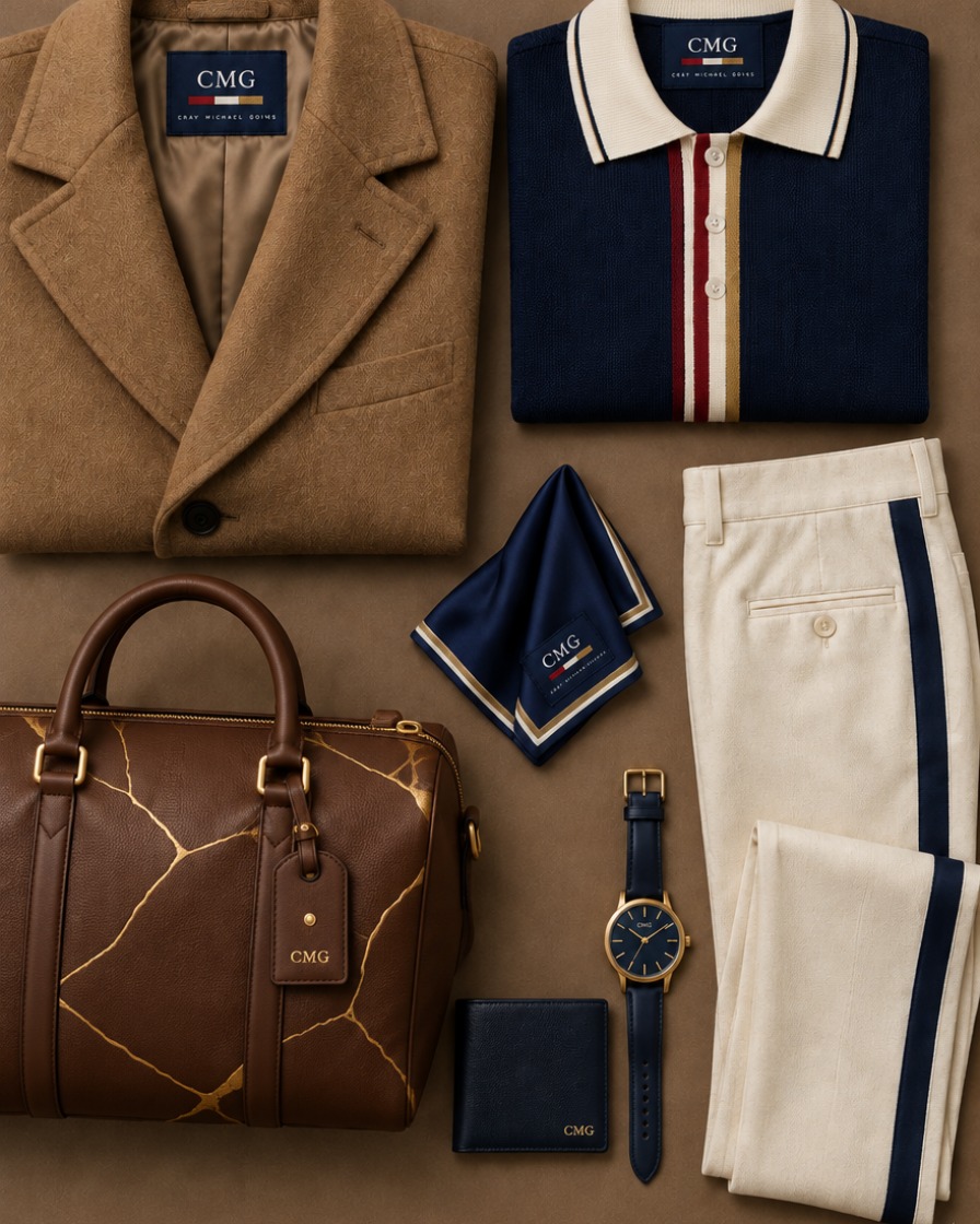 Camel Coat and Polo