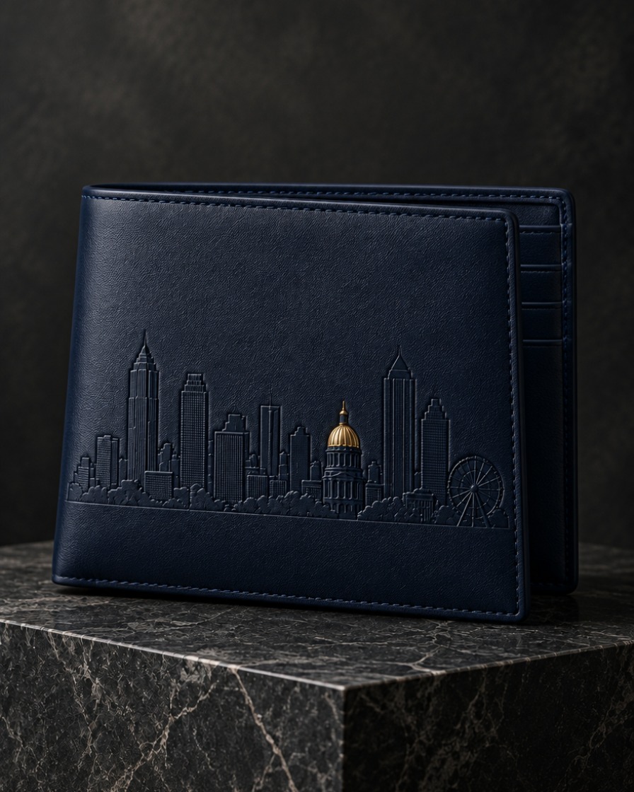 Navy Skyline Wallet
