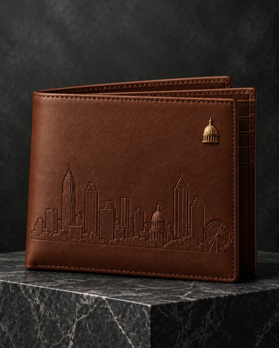 Brown Skyline Wallet
