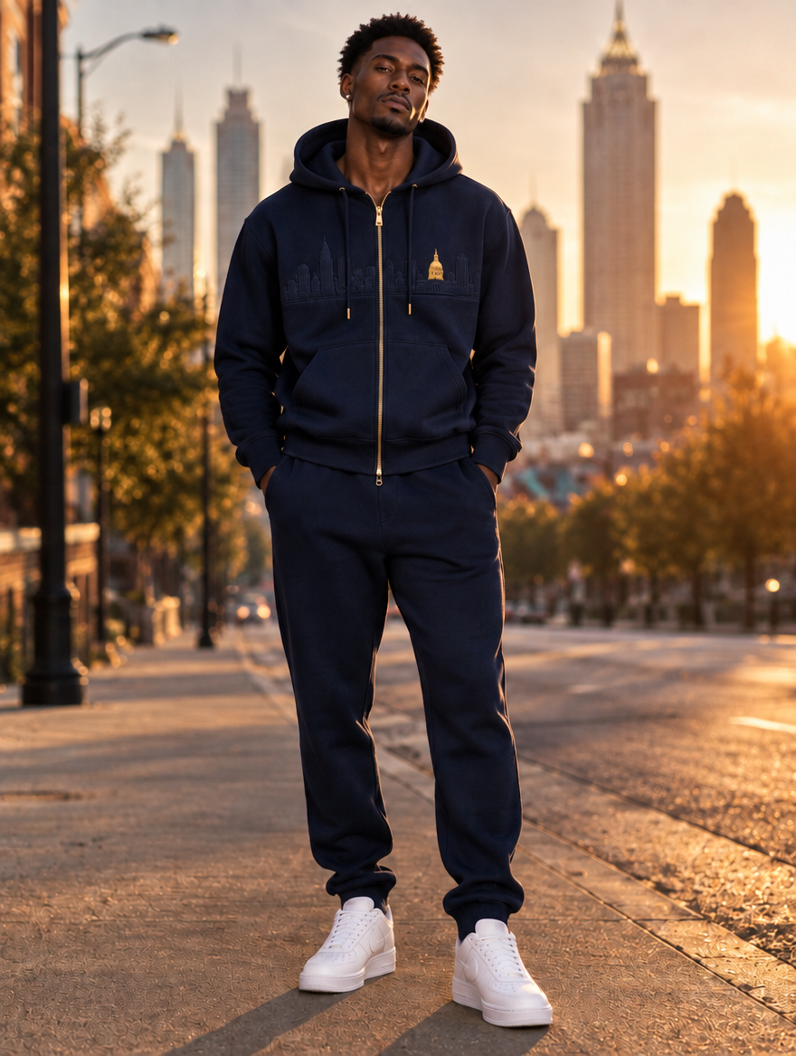 Skyline Zip Hoodie Set