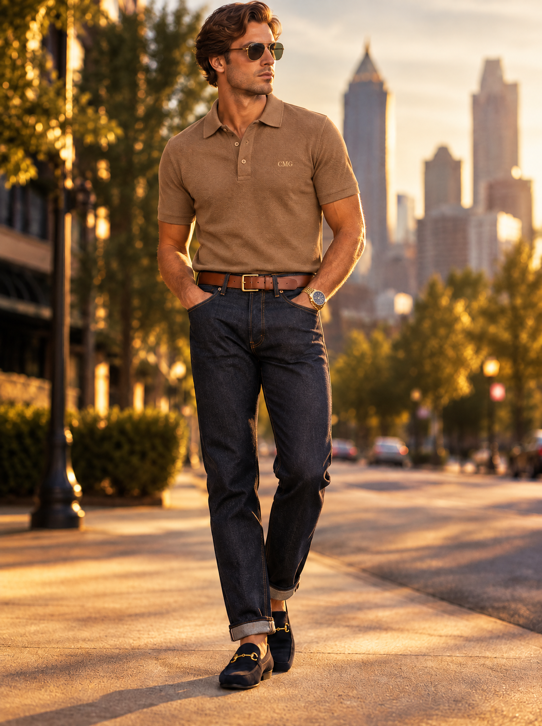 Camel Polo and Selvedge