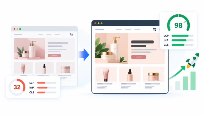 Performance improvement visualization: Before vs After