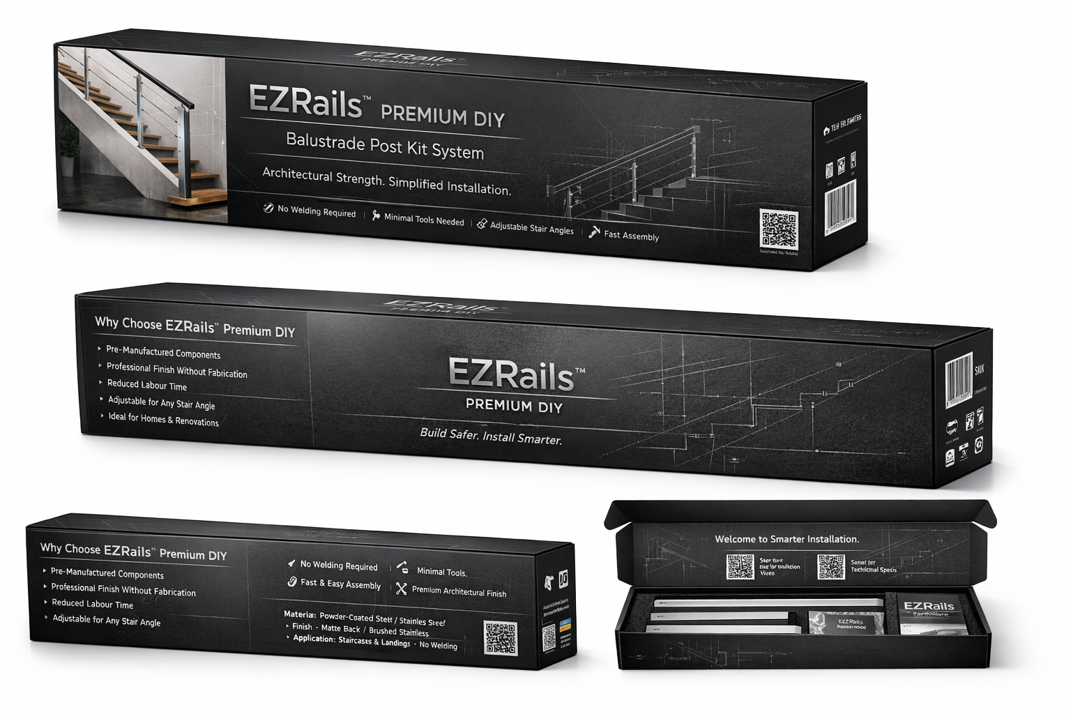 Ready-made balustrade post kit