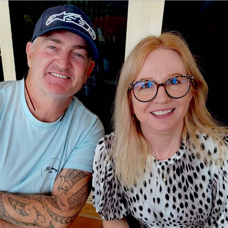 Leah and Shane Hanns, owners of SK:N FOCUS