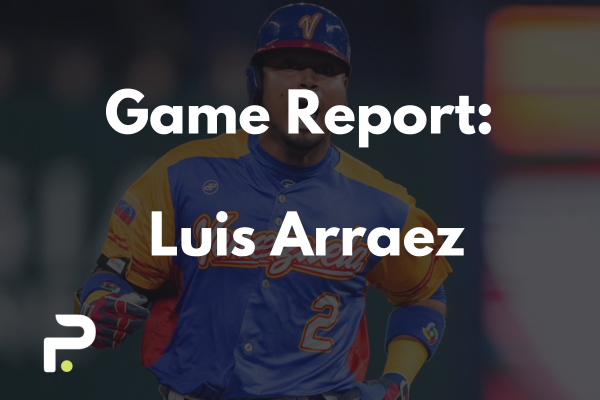 Luis Arraez Game Report - Round 1 WBC 3/7/26 vs. Israel