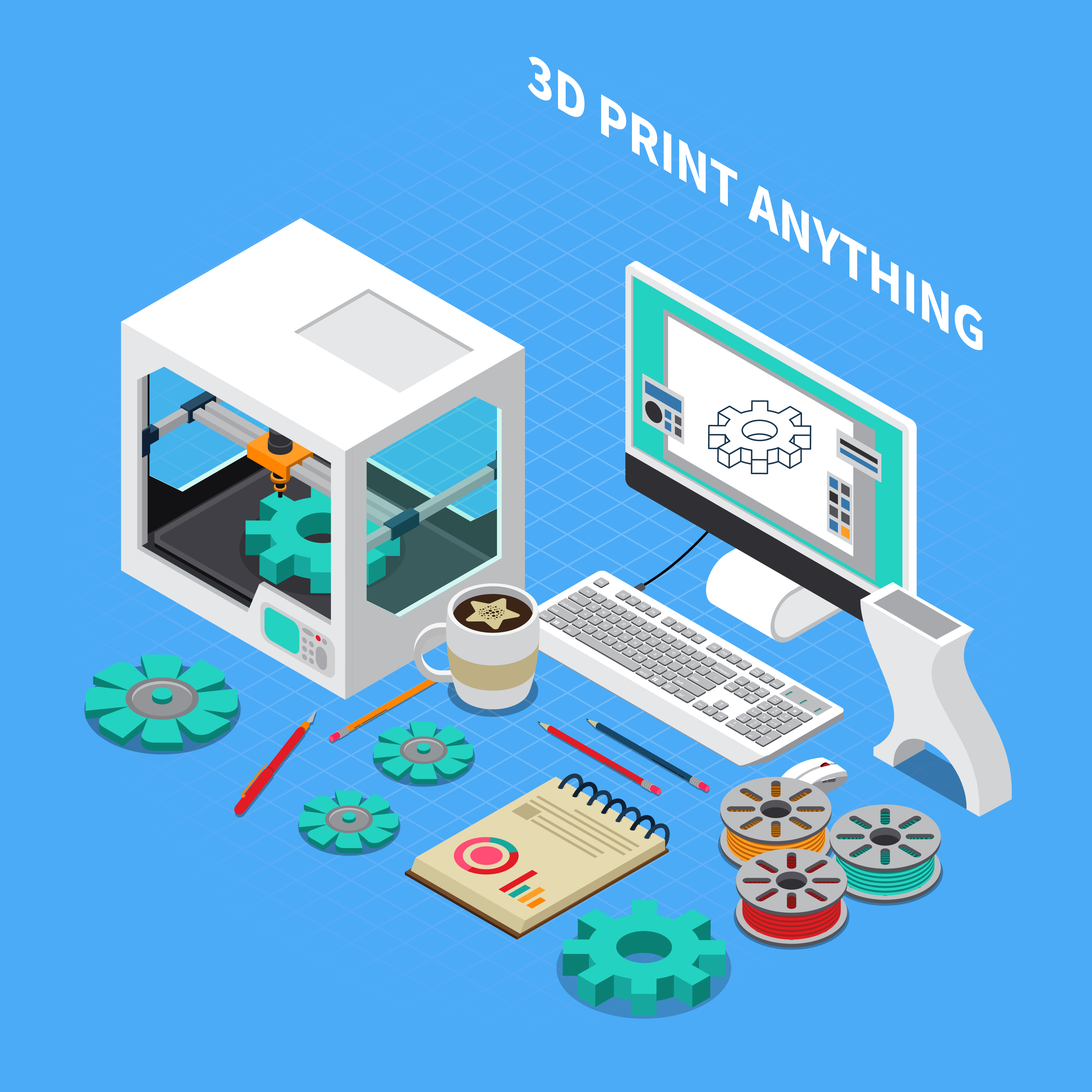 3d Druck, 3d Print, Werbung