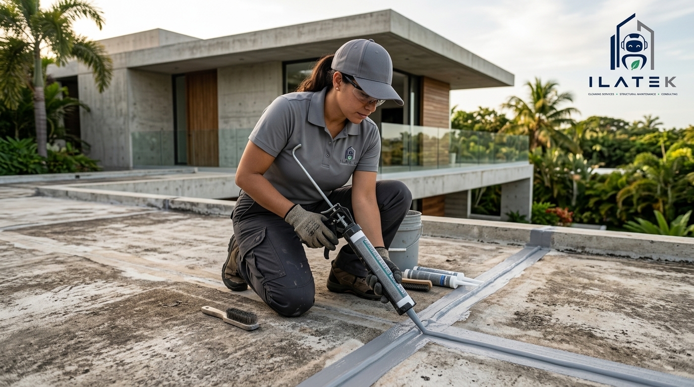 Sellado de poliuretano en techo — Aguada, Puerto Rico