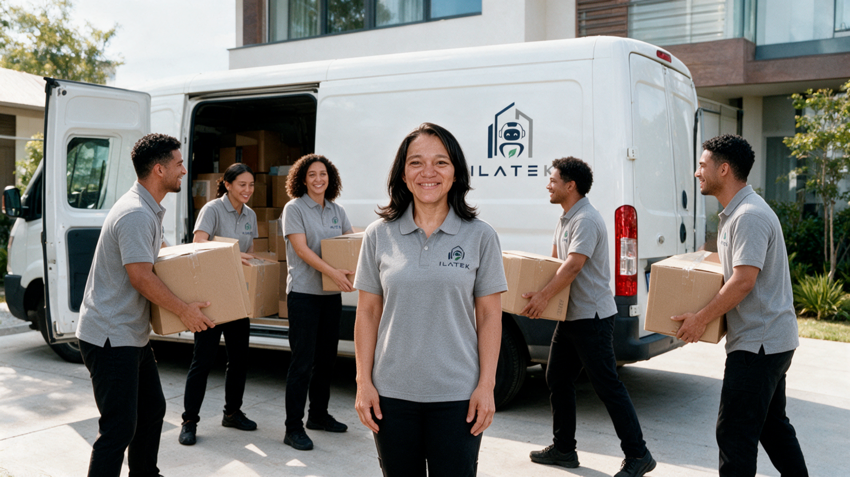 Equipo de Ilatek realizando una limpieza de mudanza move out en un apartamento vacío en Aguada, Puerto Rico