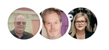 Three people who have booked or worked with Amy