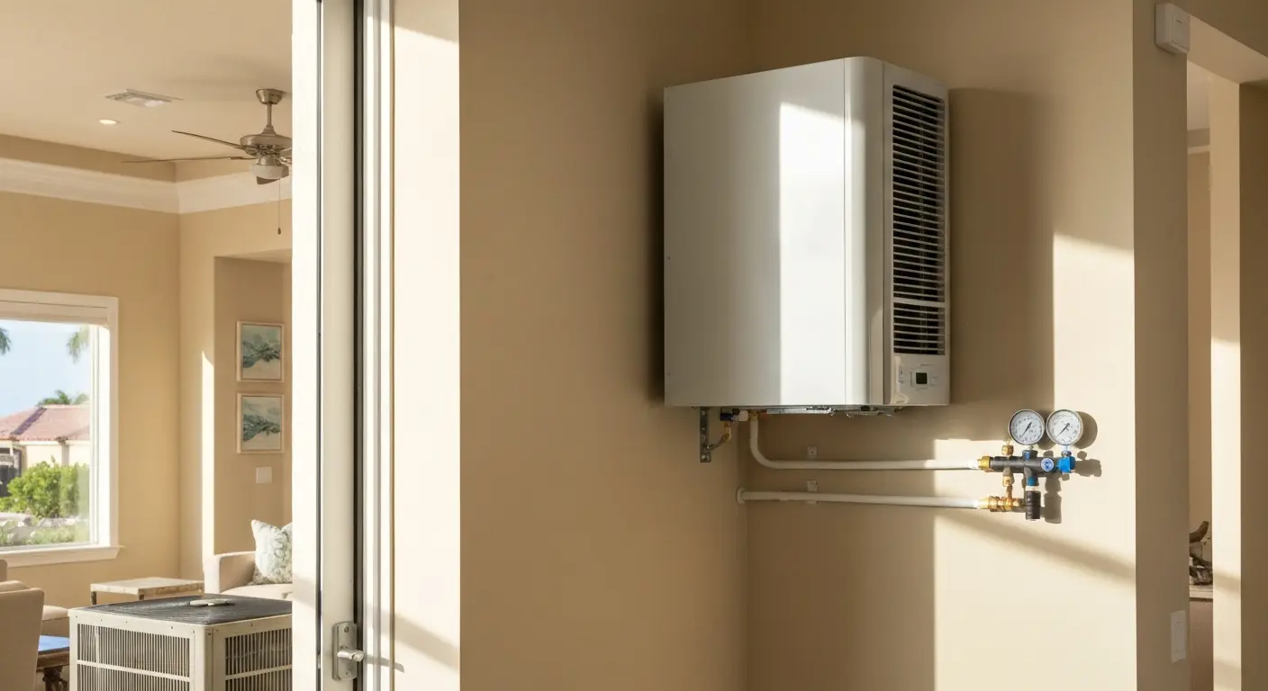 Mini-split HVAC system installation in Naples