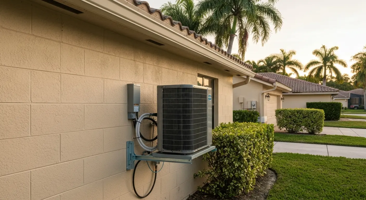 Residential heat pump installation