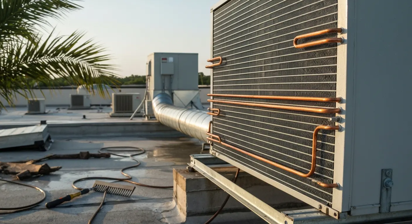 Air coil cleaning service