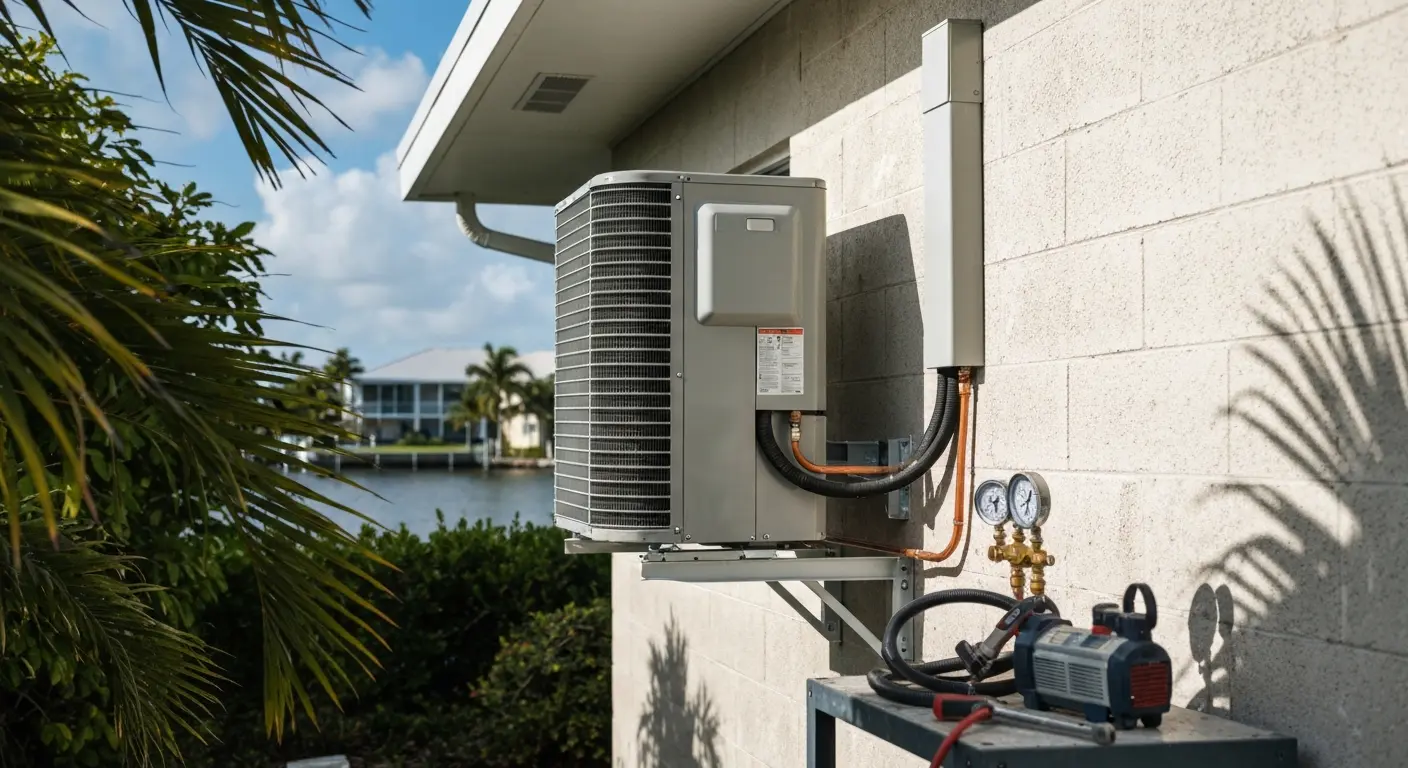 Residential HVAC replacement on Bokeelia property