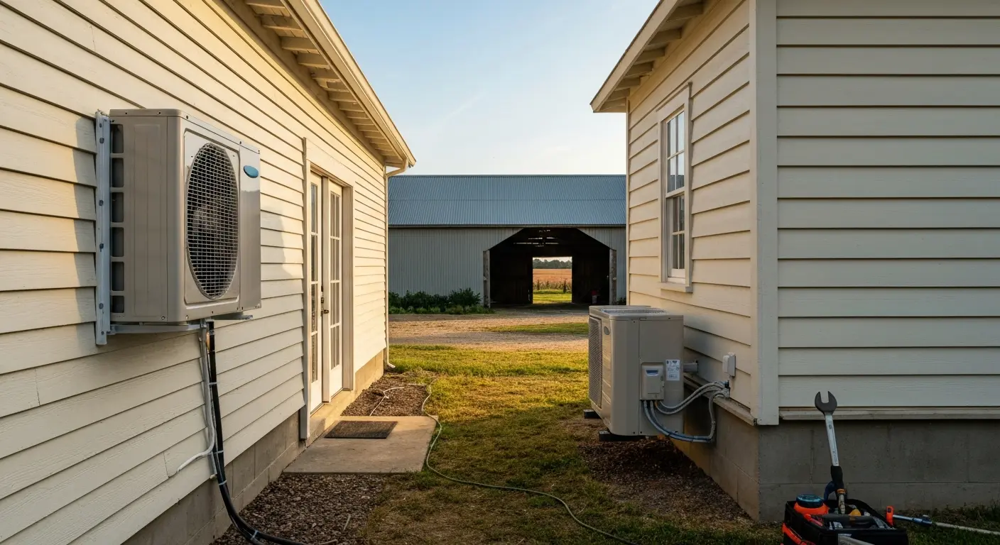 Ductless mini split system