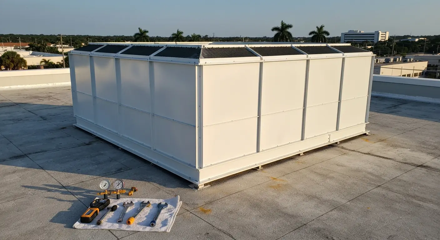 Cooling tower repair project