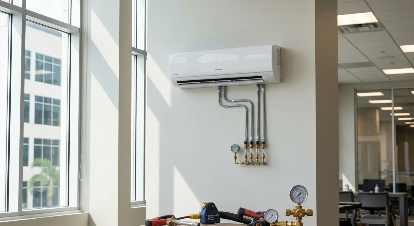 Commercial mini split installation