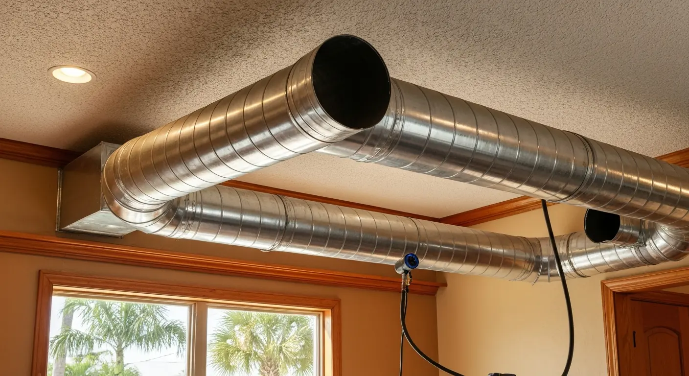 Residential duct cleaning project