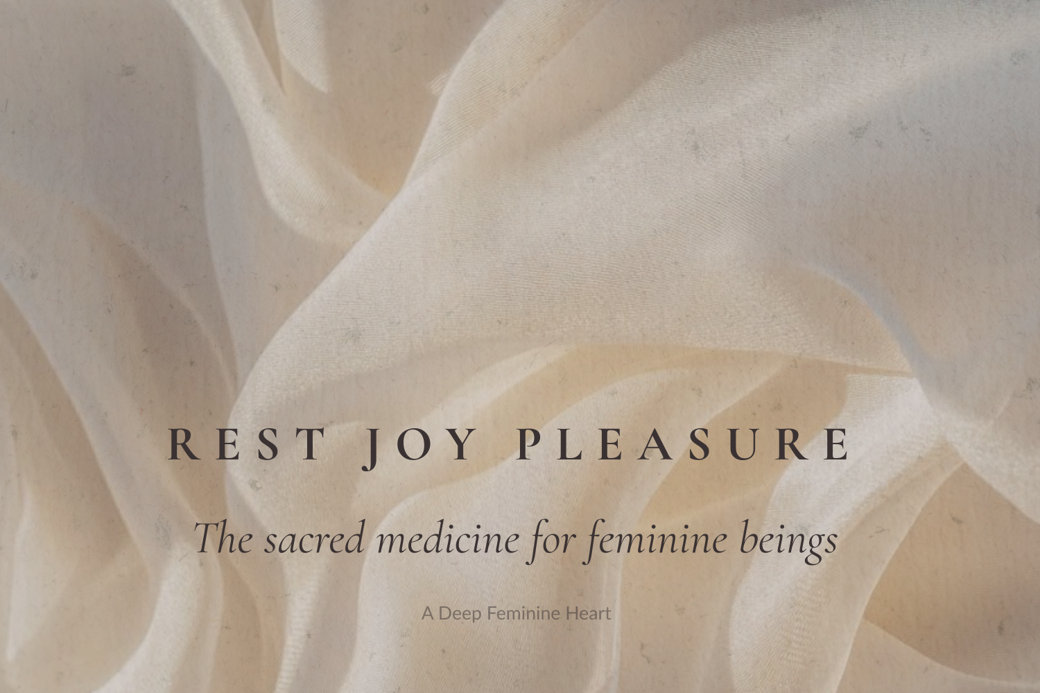 feminine radiance rest joy pleasure