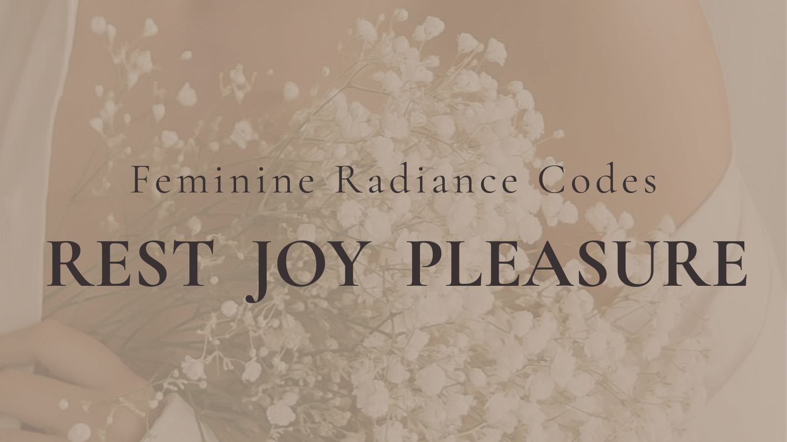 flower rest joy pleasure feminine radiance