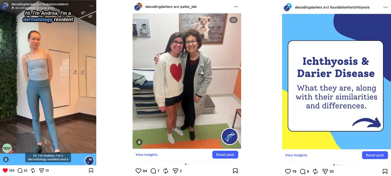 Decoding Darier's social media post about rare disease awareness