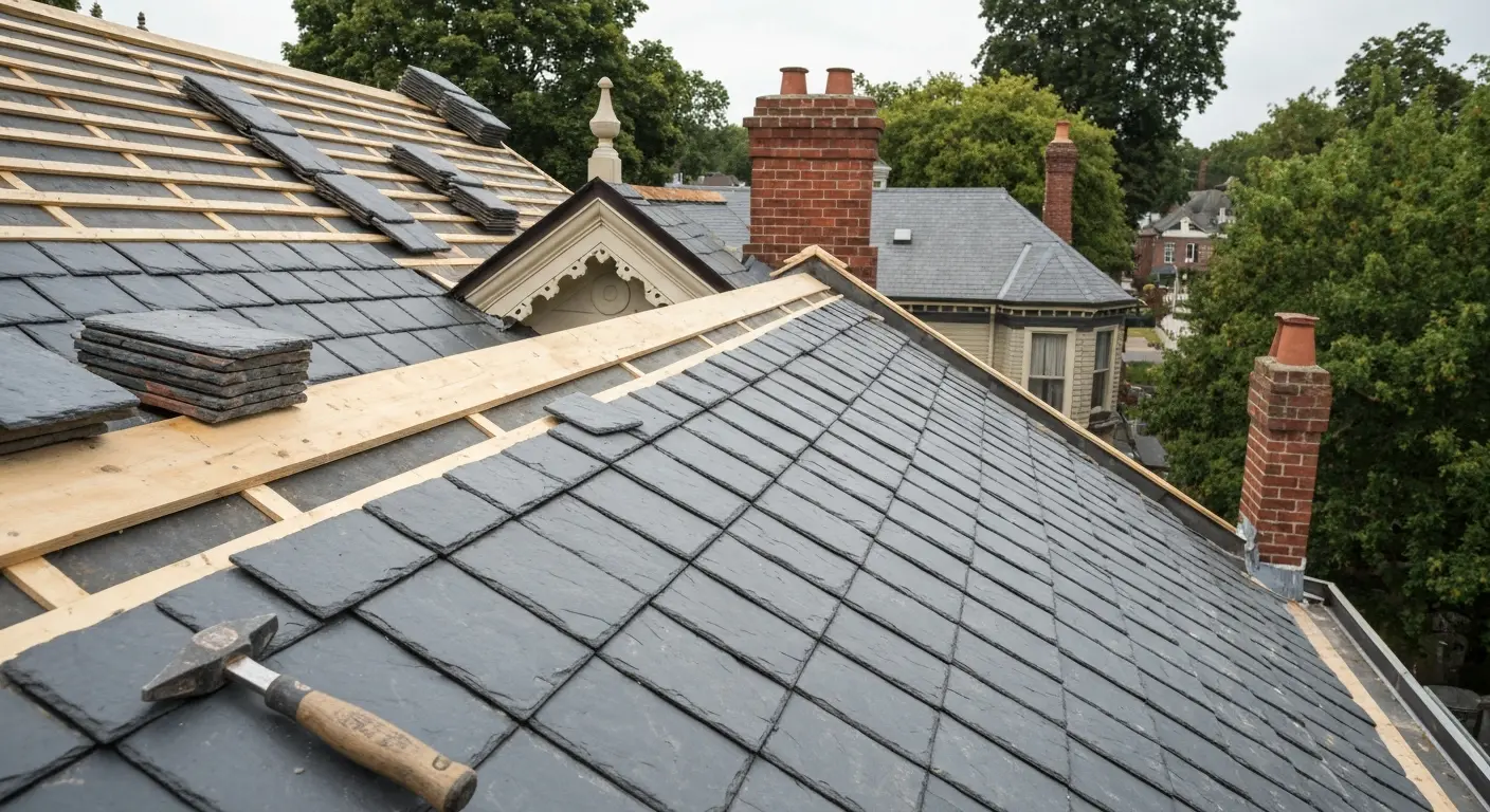 Historic downtown roofing