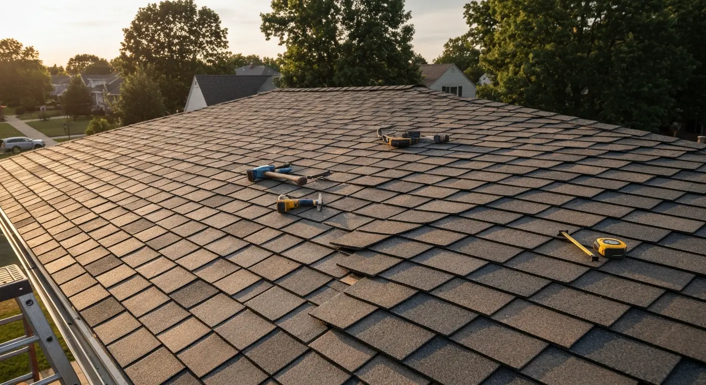 Synthetic shakes roofing