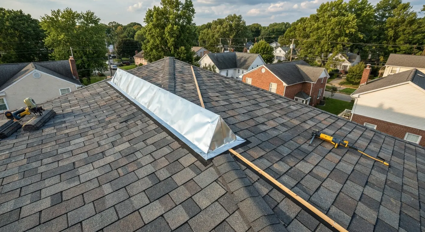 Roof replacement work in Locust Grove