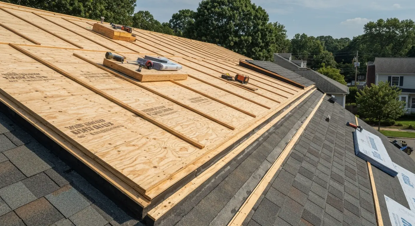 Roof tearoff and reroof