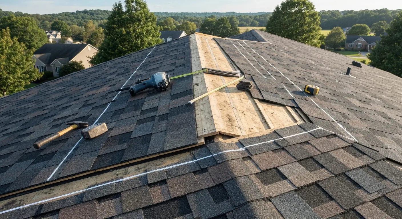 Reroof overlay work in Locust Grove VA