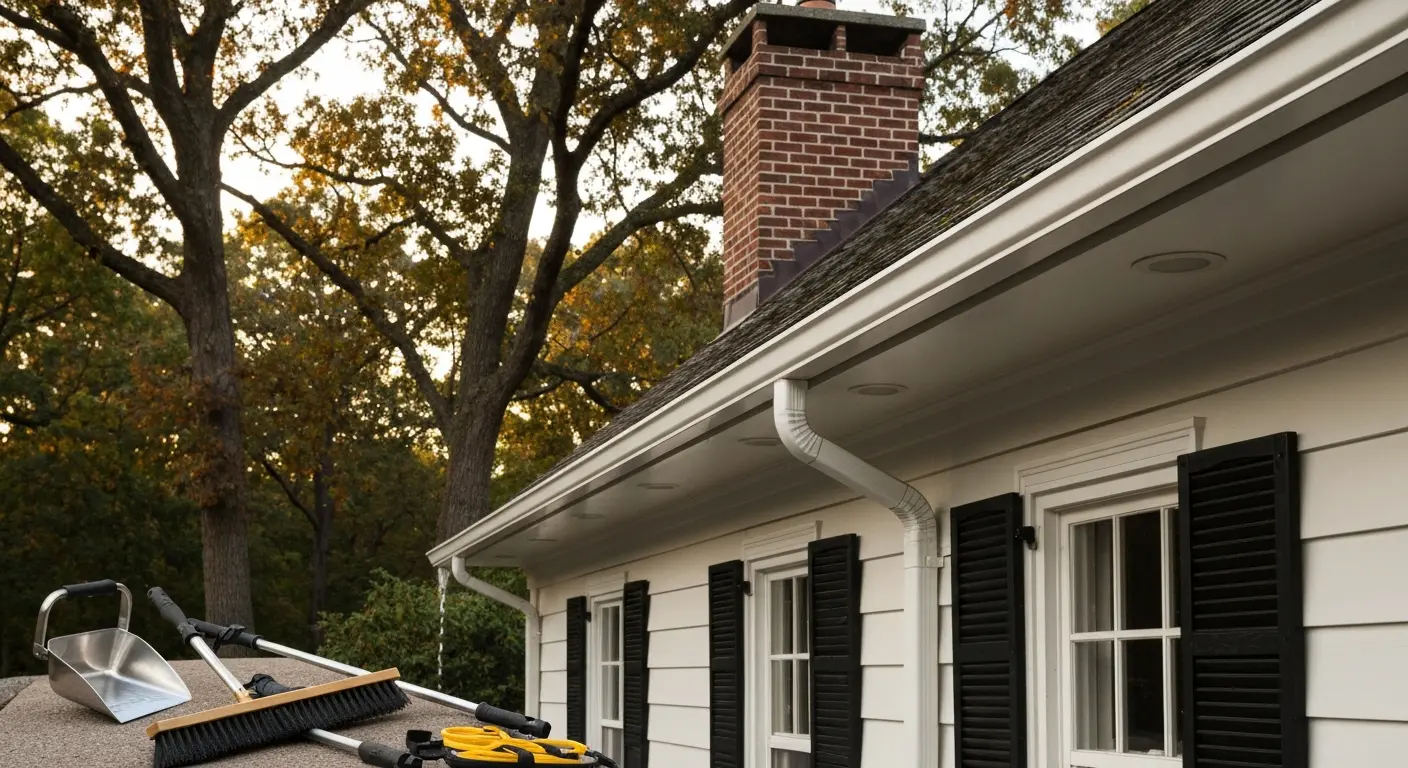 Gutter cleaning and maintenance