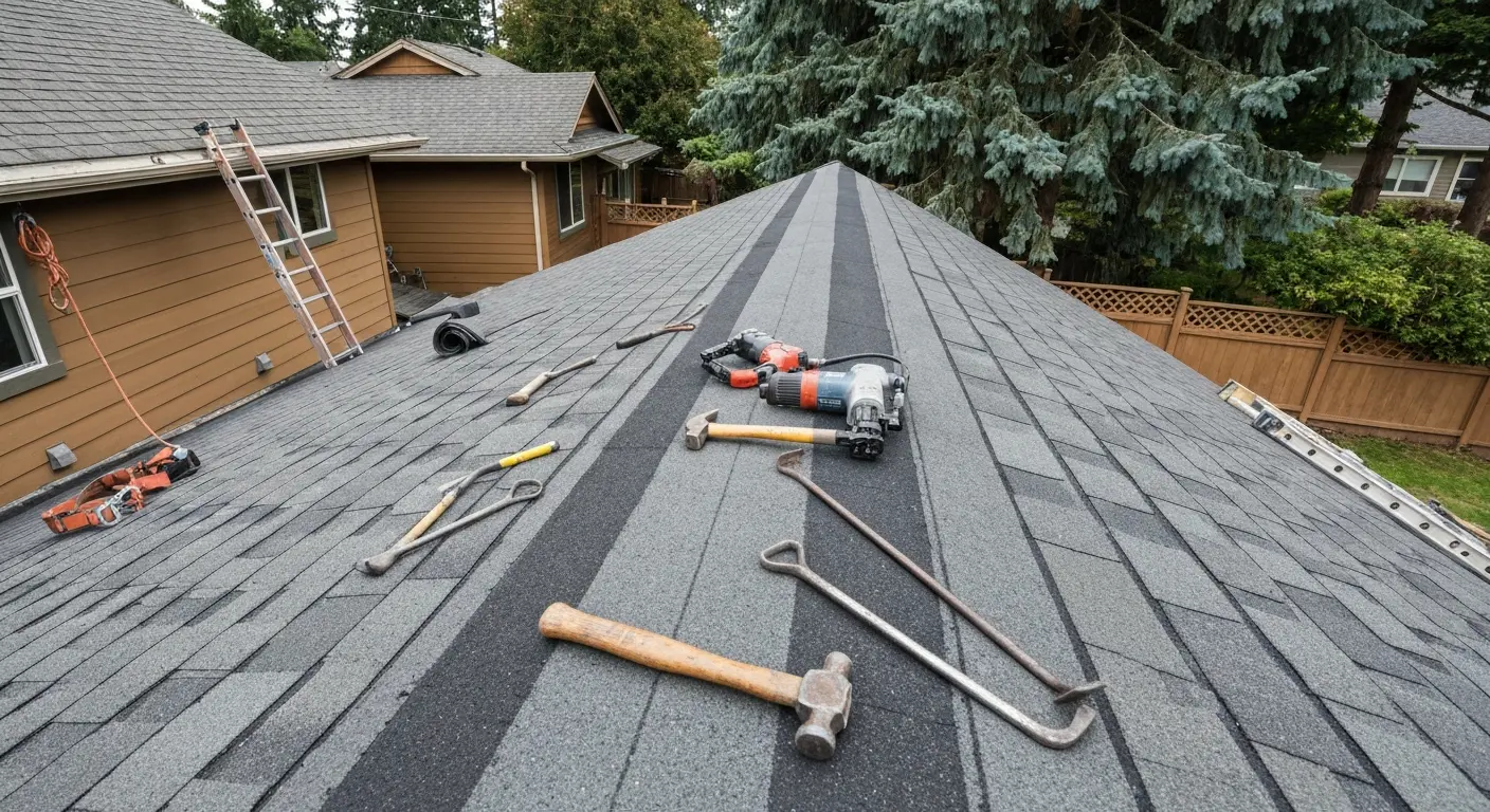 Roof tear-off project
